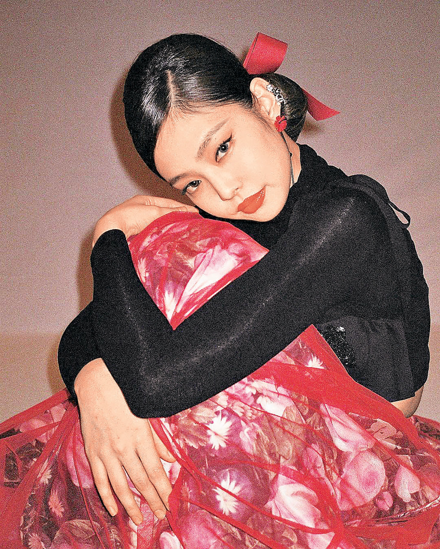 ■Jennie最愛化貓系眼妝。 Ig@jennierubyjane