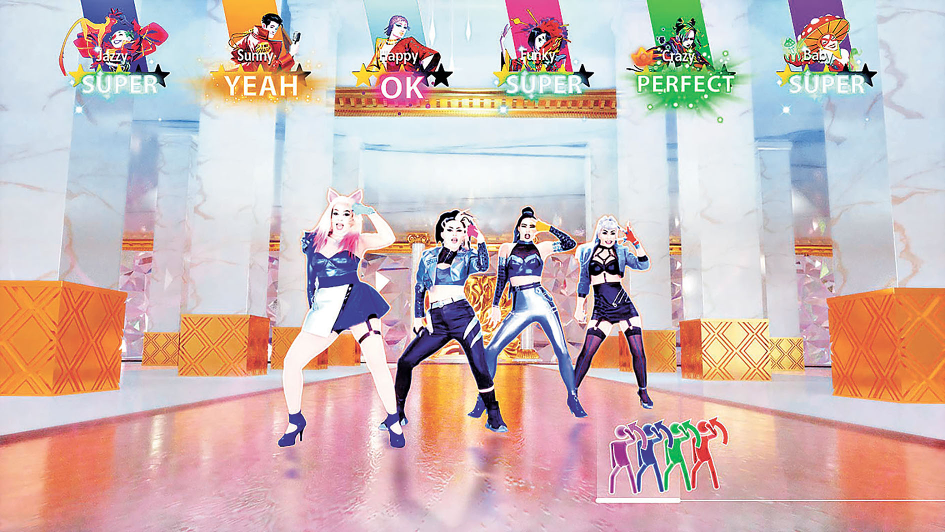 ■《Just Dance舞力全開2023》最多可以6人比拚。