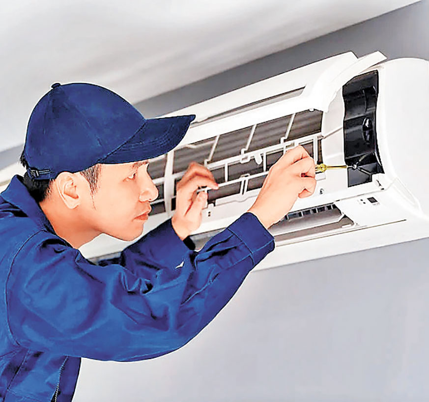 ■修理冷氣機要找專人負責。 網上圖片