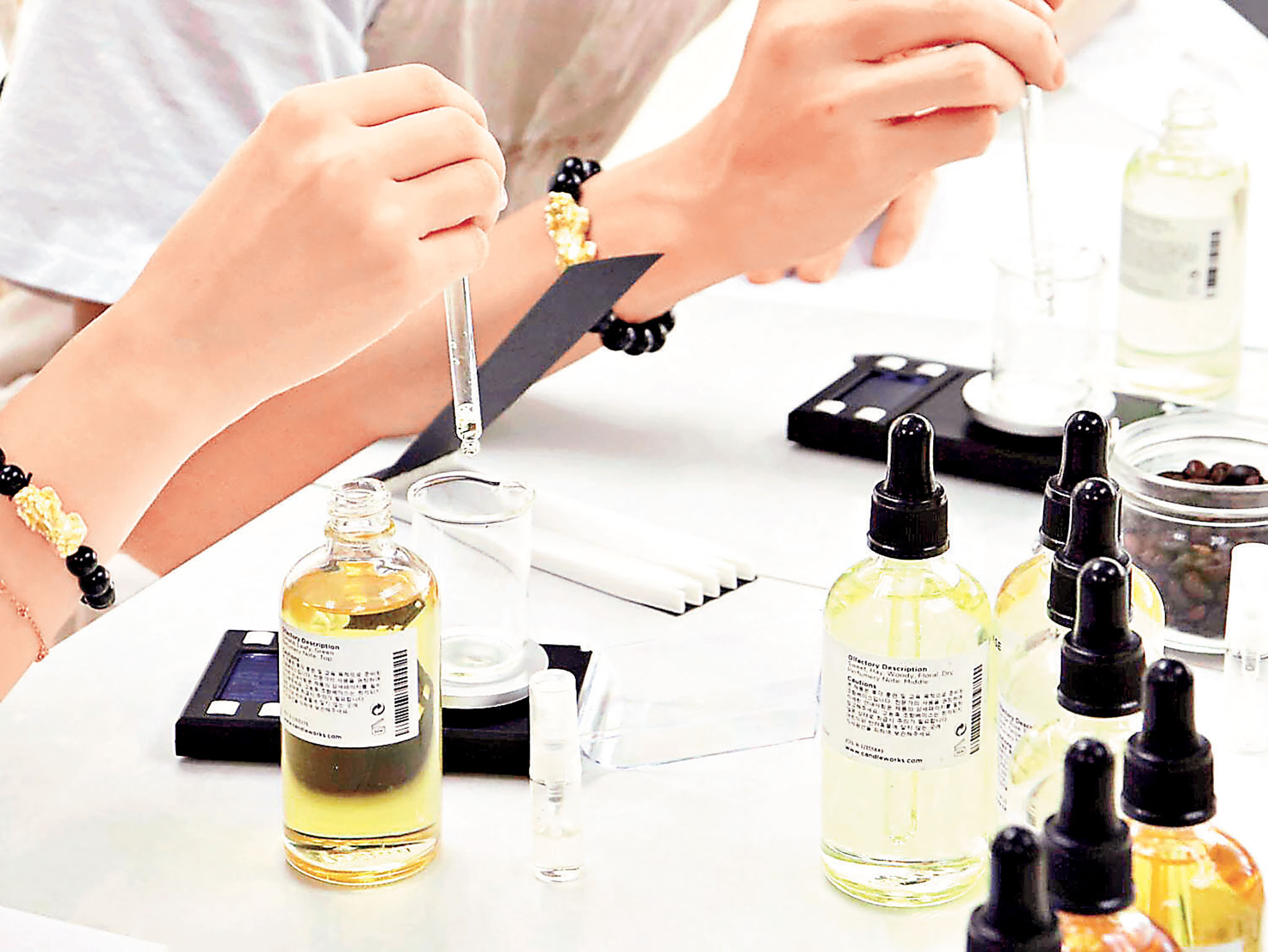 ■製作個人化專屬香水。