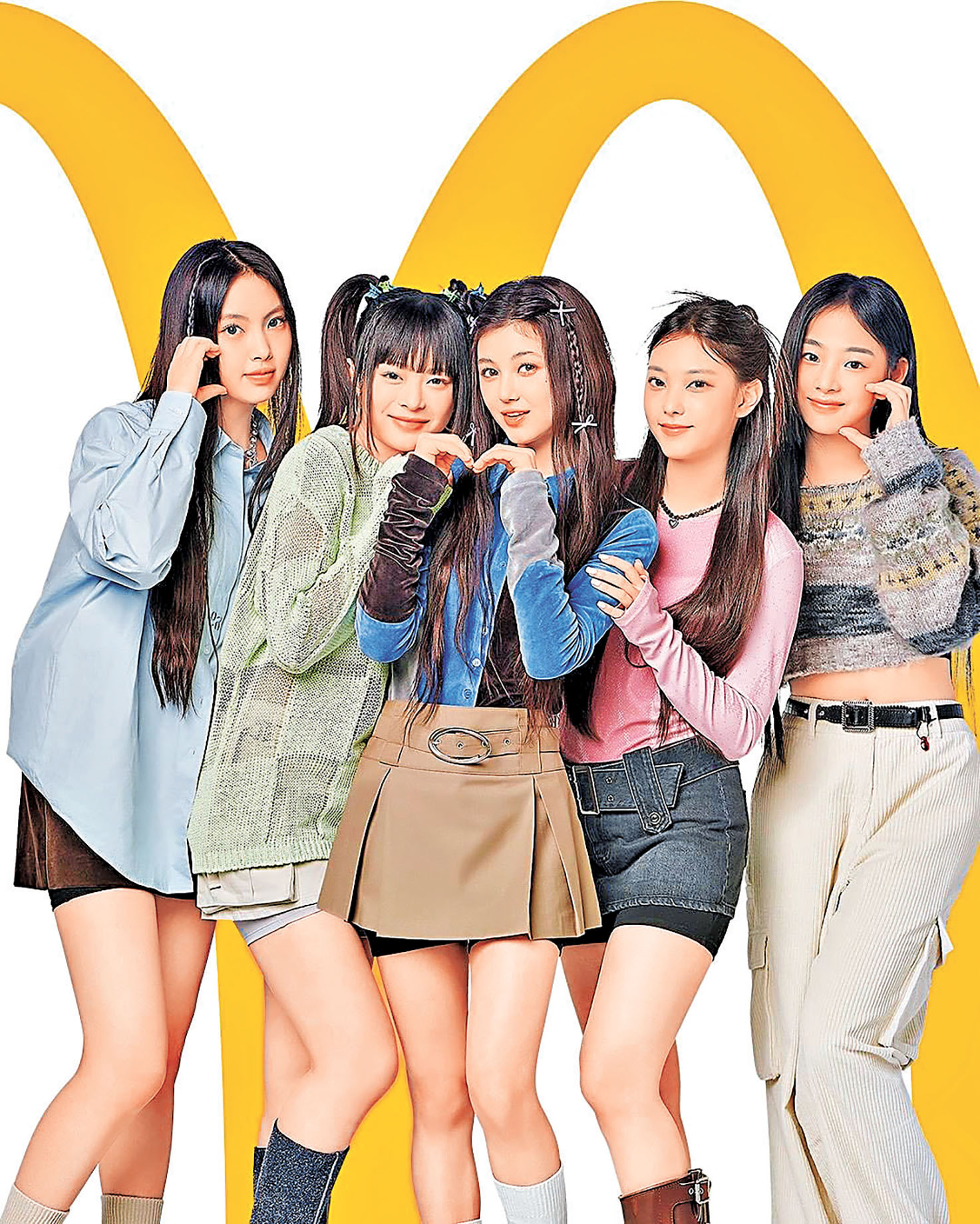 ■人氣女團 NewJeans為麥當勞拍攝全新形象照。