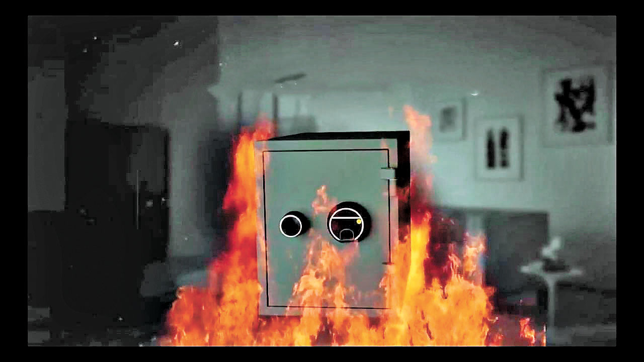 ■合格的防火夾萬可抵擋近千度高溫火燒。