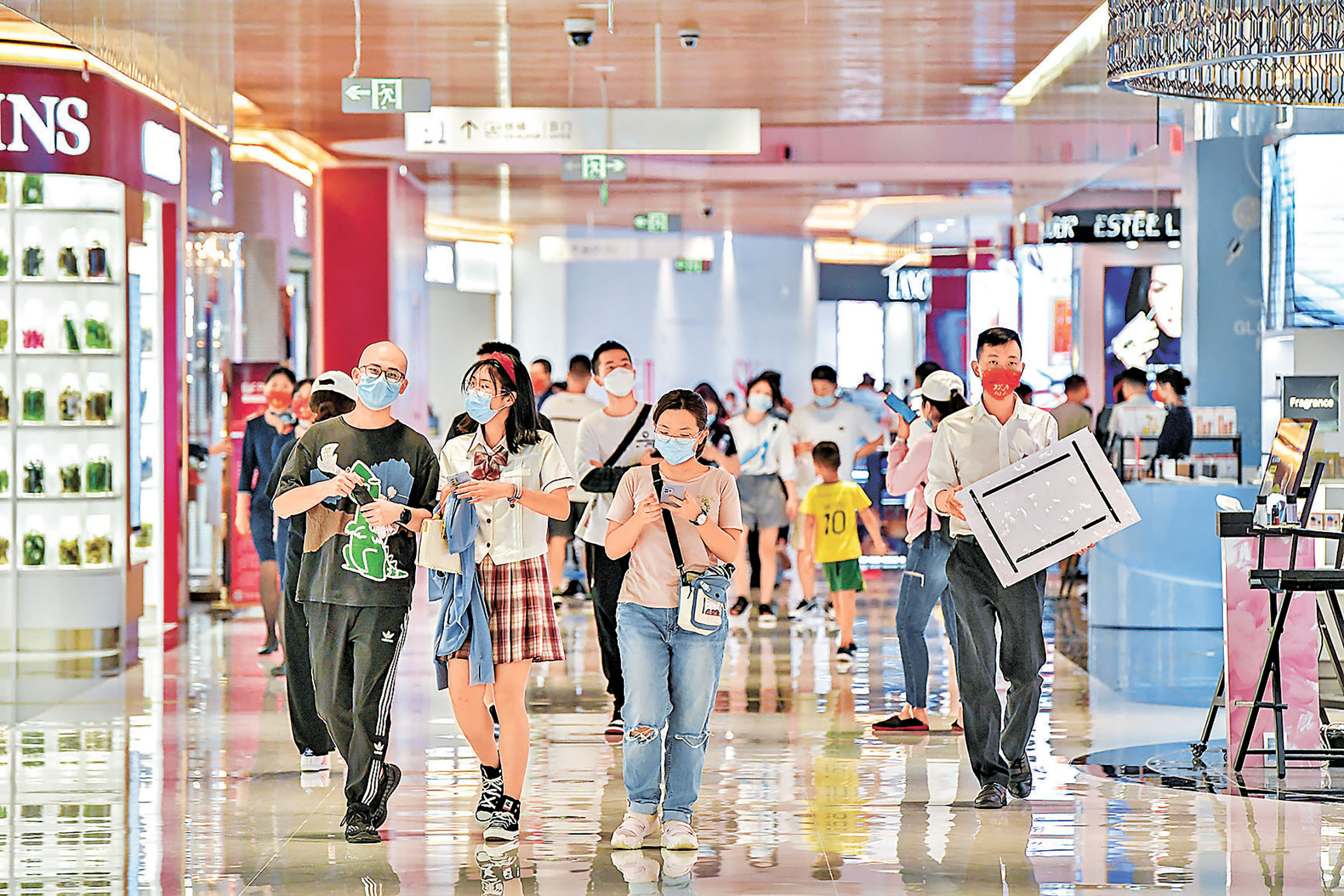 ■內地商場購物多以電子支付。