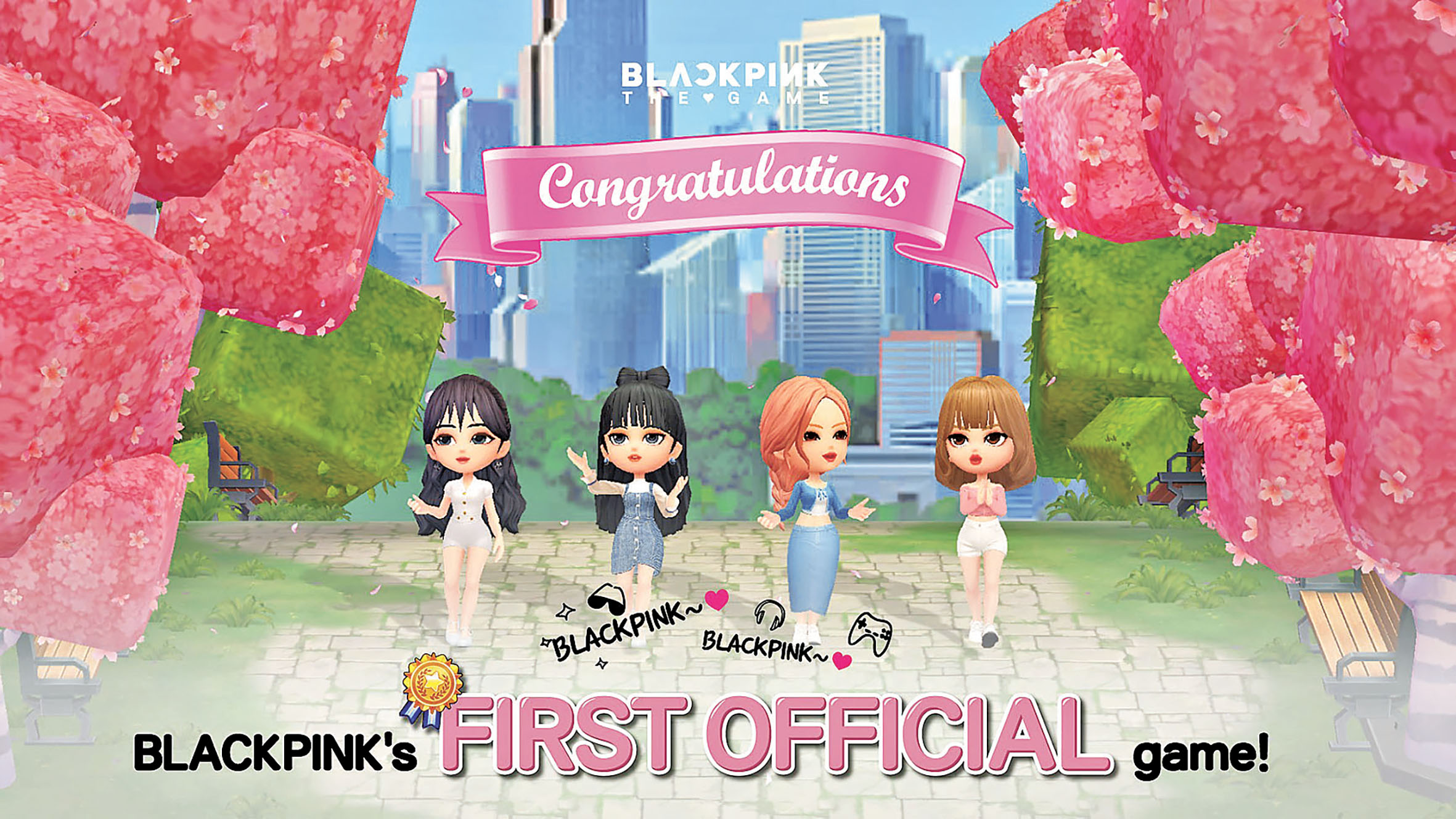■卡通版的BLACKPINK形象深得「BLINK」歡心。