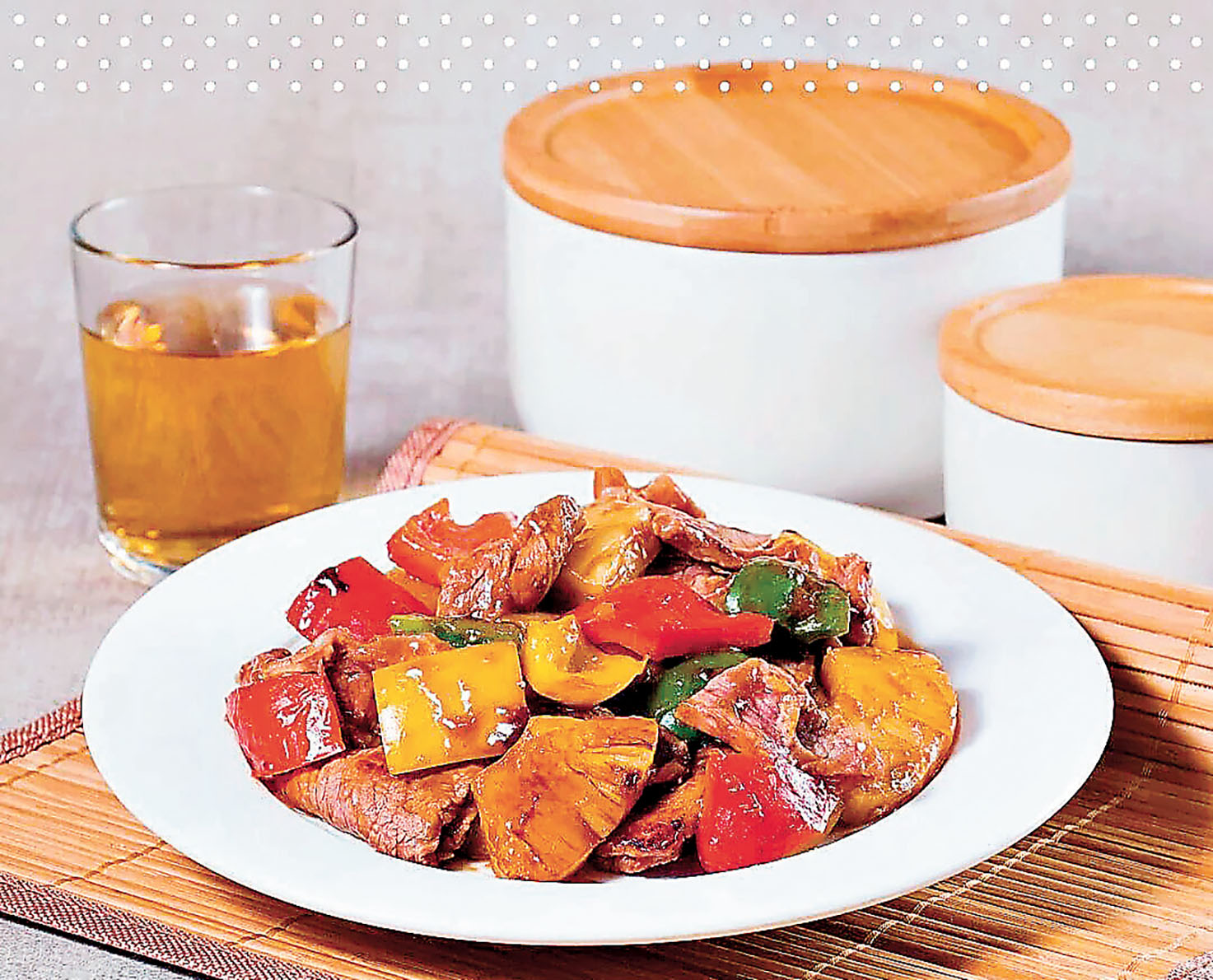 ■三色椒菠蘿牛肉