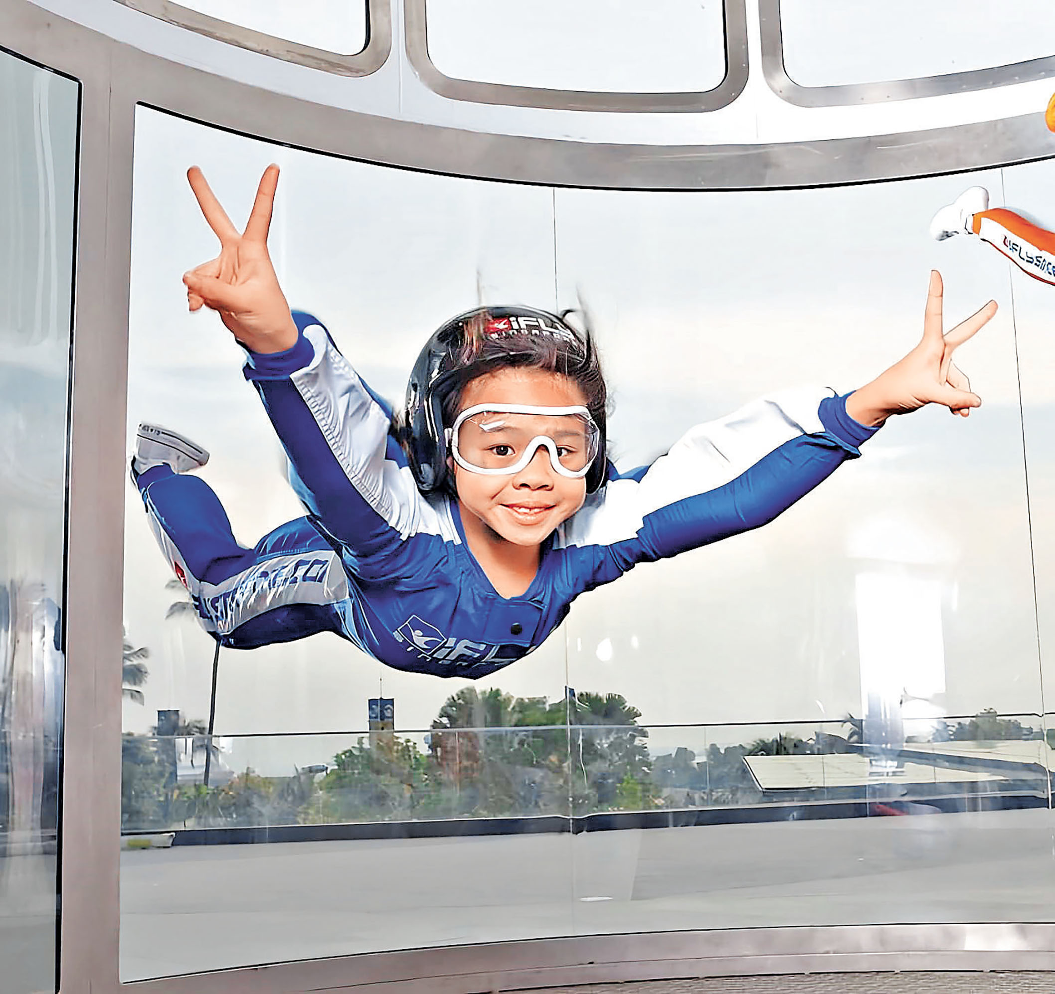 ■iFLY風洞飛行體驗店是大灣區首間室內體驗跳傘的地方。