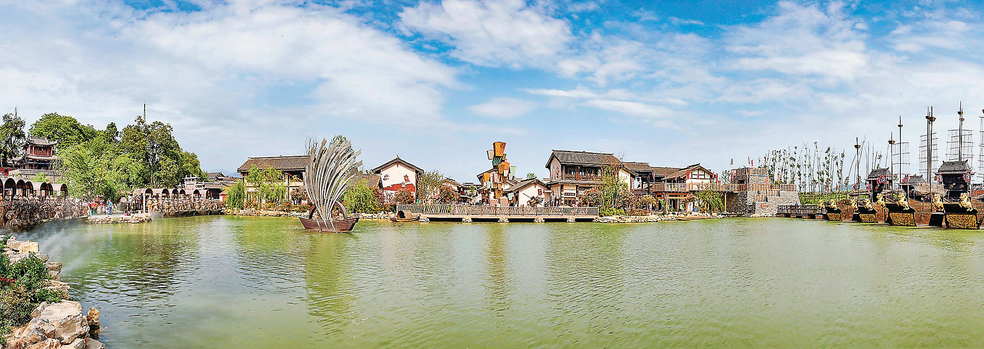 ■陝西漢中勉縣諸葛古鎮全景