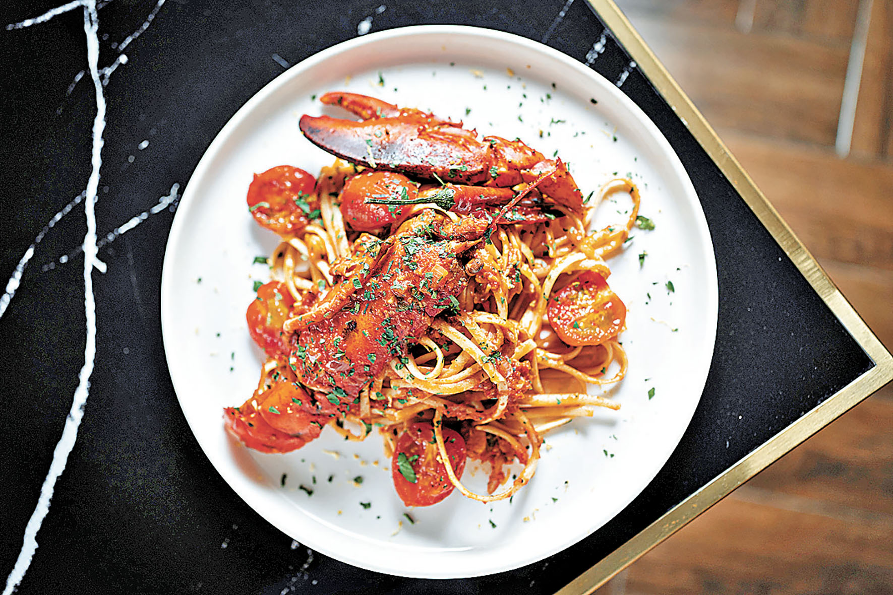 ■招牌龍蝦扁意粉。