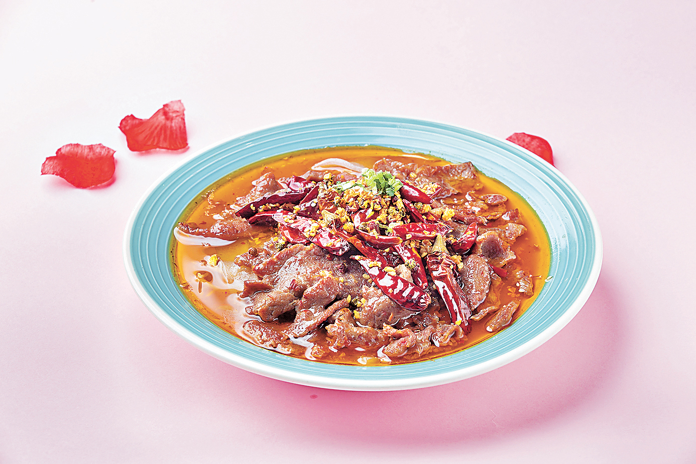 ■噴火水煮牛肉套餐128元