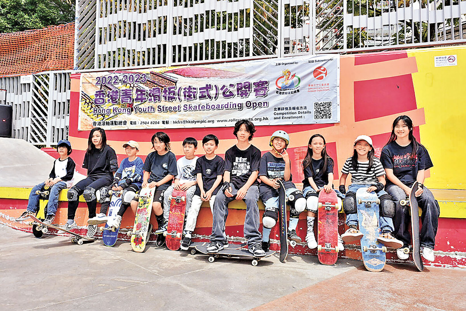 ■滑板運動有年輕化趨勢。