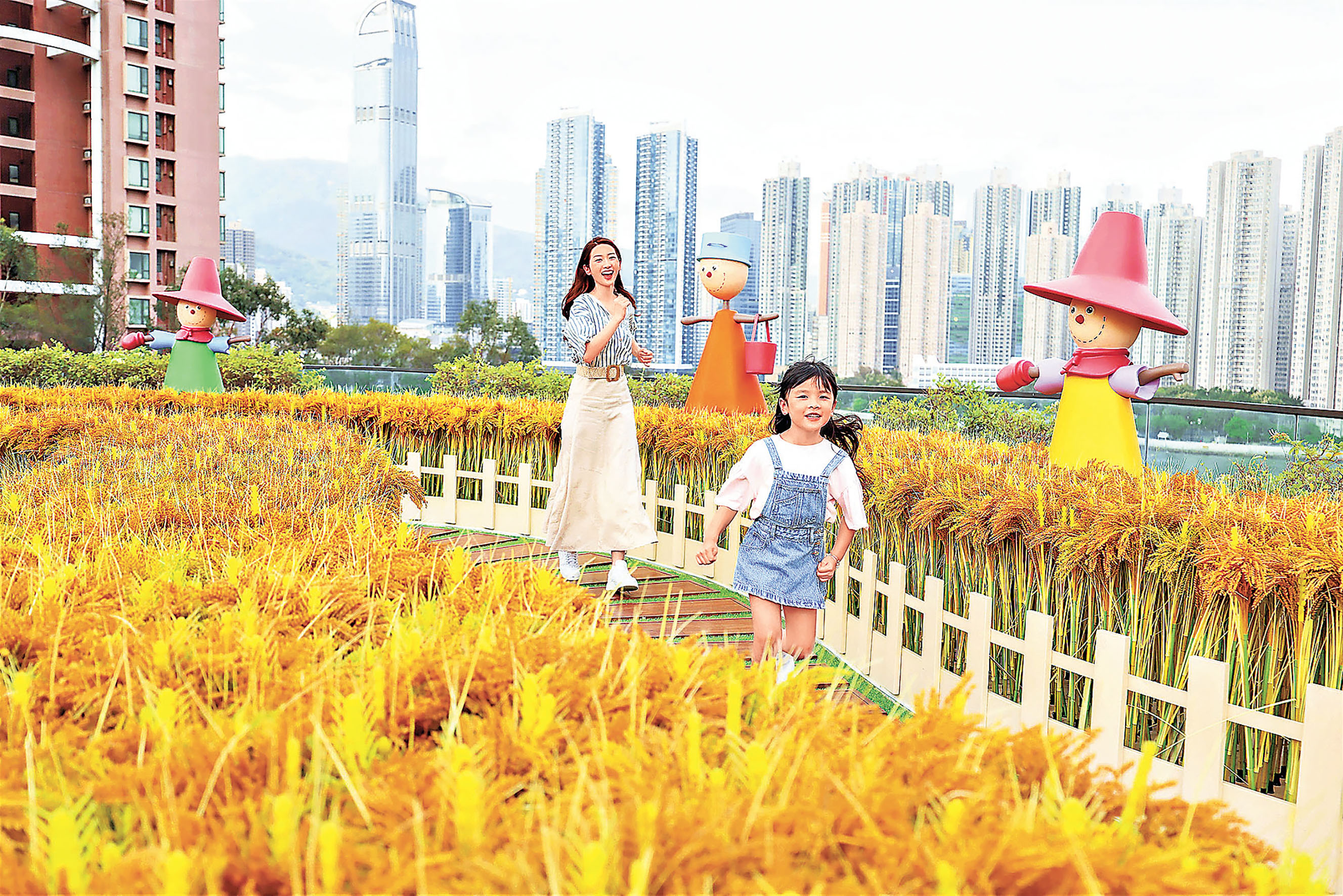 ■2期天台花園的「星光稻草園」。