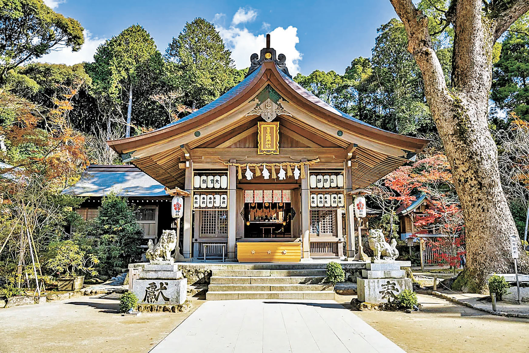 ■寶滿宮竈門神社為《鬼滅之刃》的孕育地方。