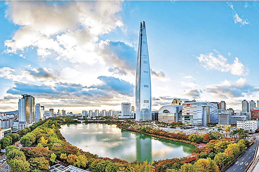 ■世界第七高的樂天世界塔。