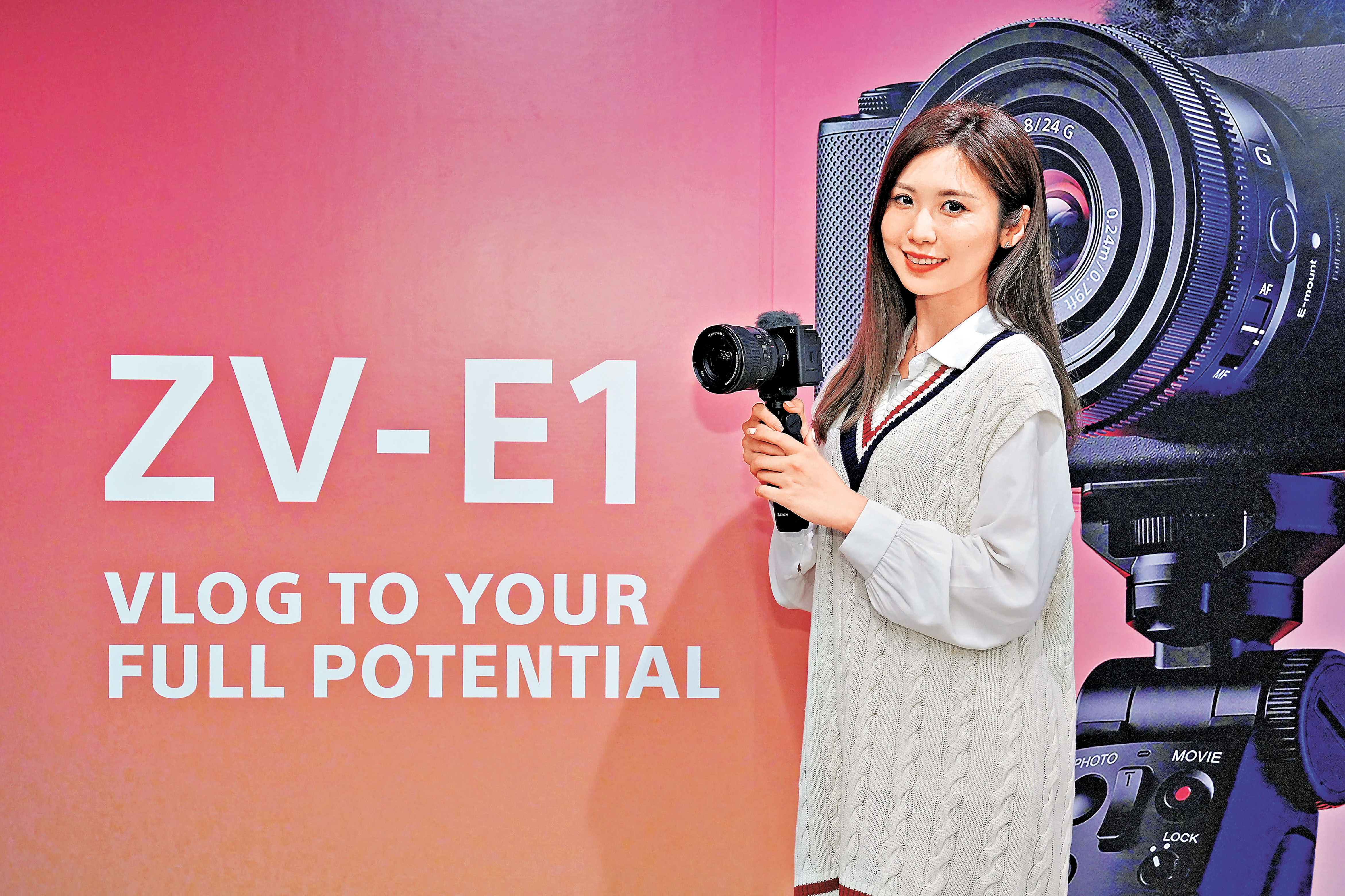 ■ZV-E1為全片幅Vlog相機。