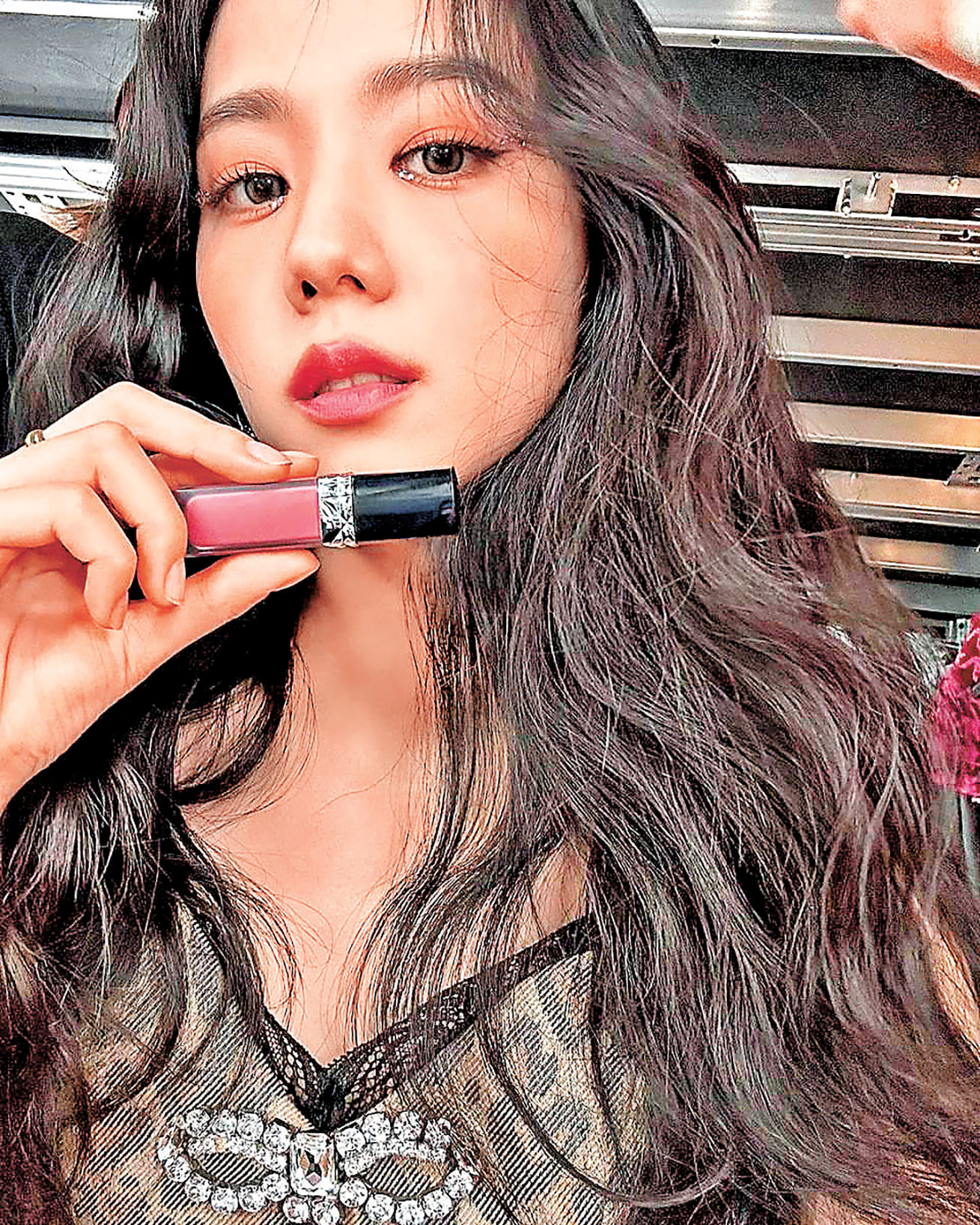 ■Jisoo喜愛溫柔唇色。 Ig@sooyaaa__