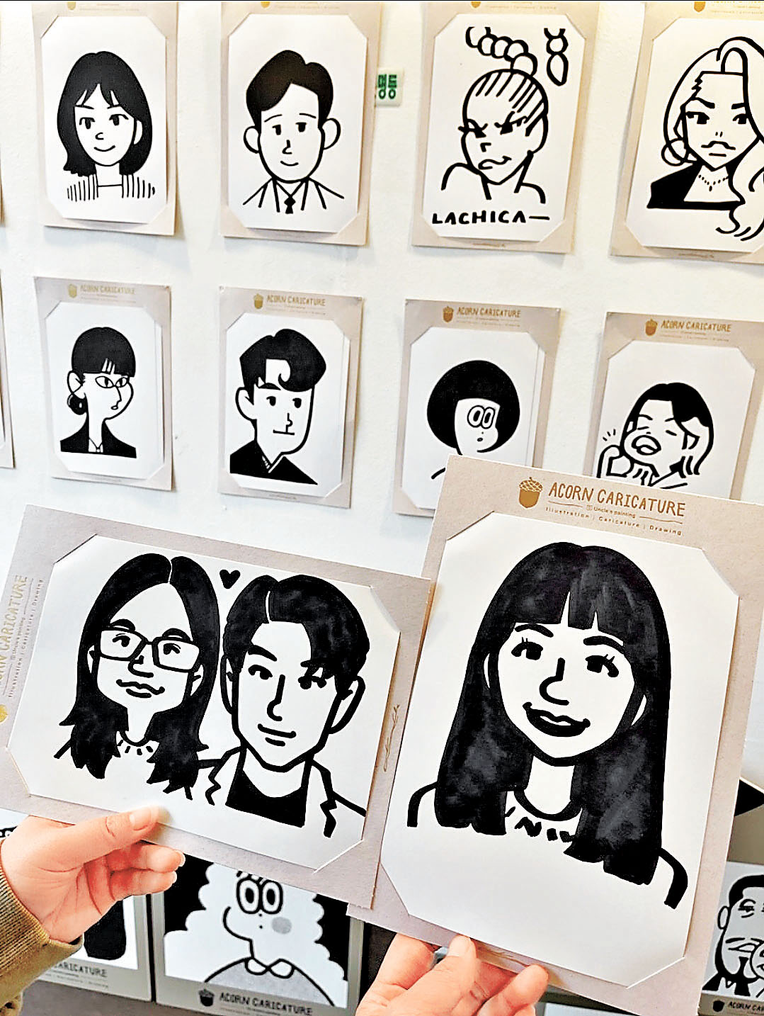 ■漫畫人像幾有特色。