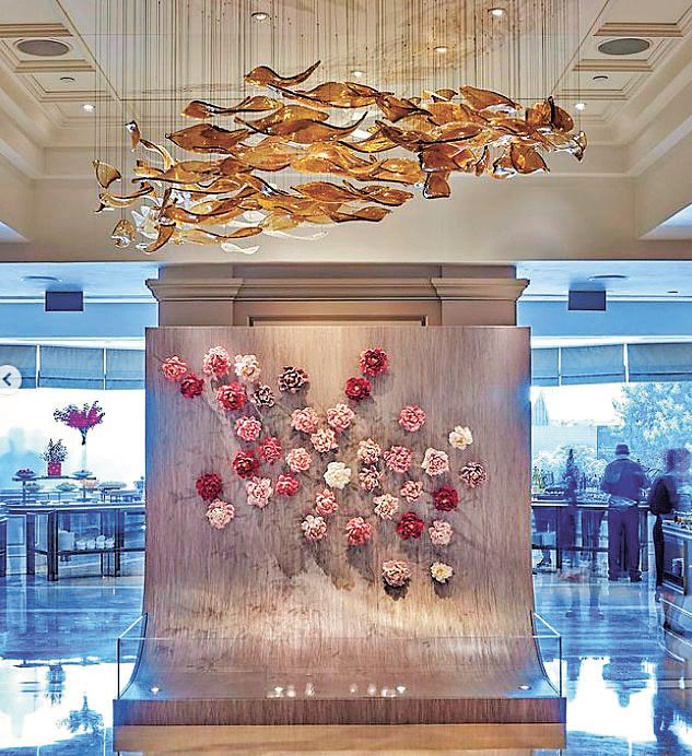 ■展廳白瓷立體壁畫