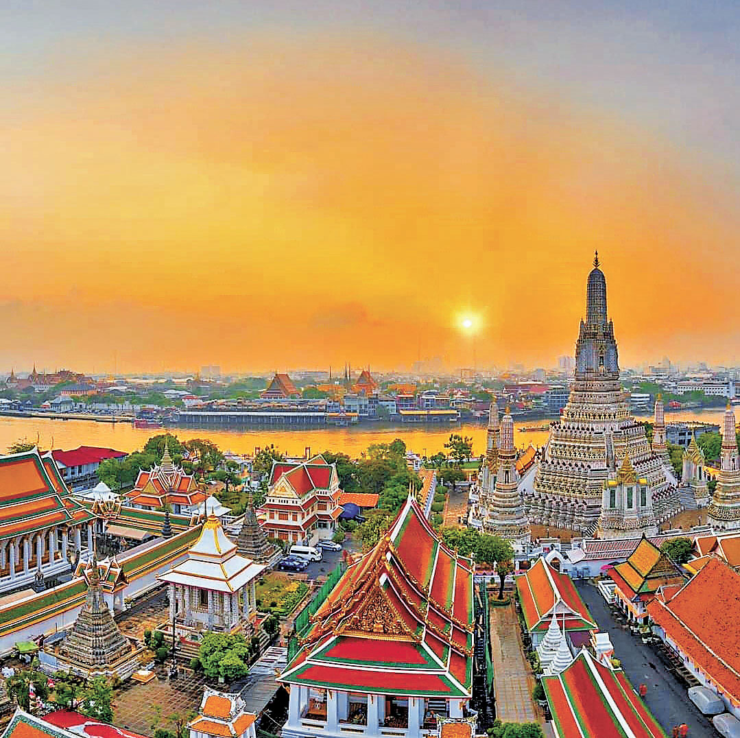 ■黃昏的大皇宮和鄭王廟景色怡人。