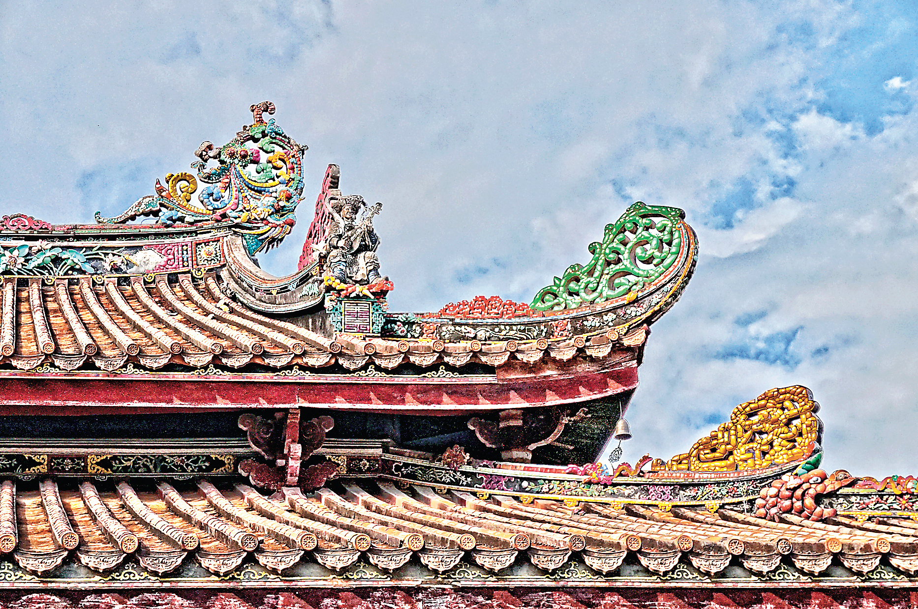 ■開元寺屋簷上的嵌瓷。  Wikimedia