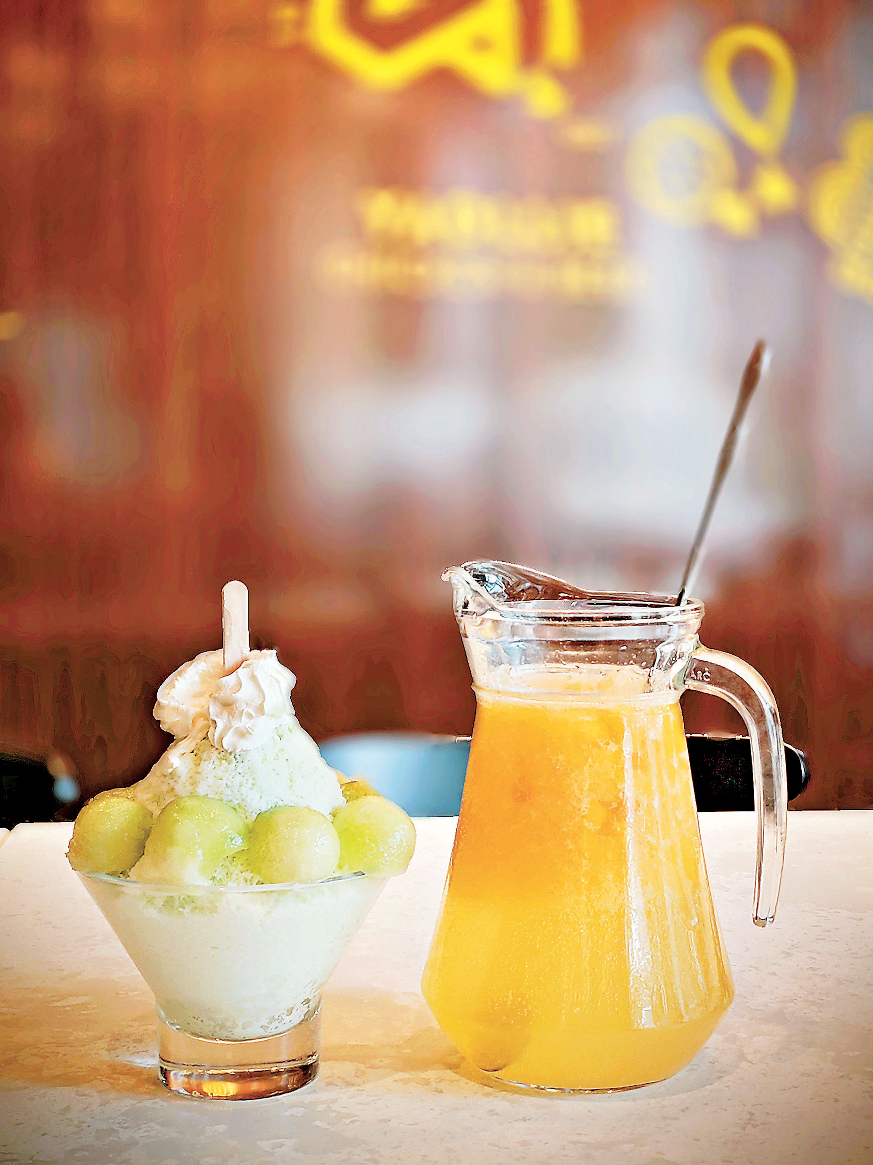 ■蜜瓜雪冰及芒果菠蘿Mocktail