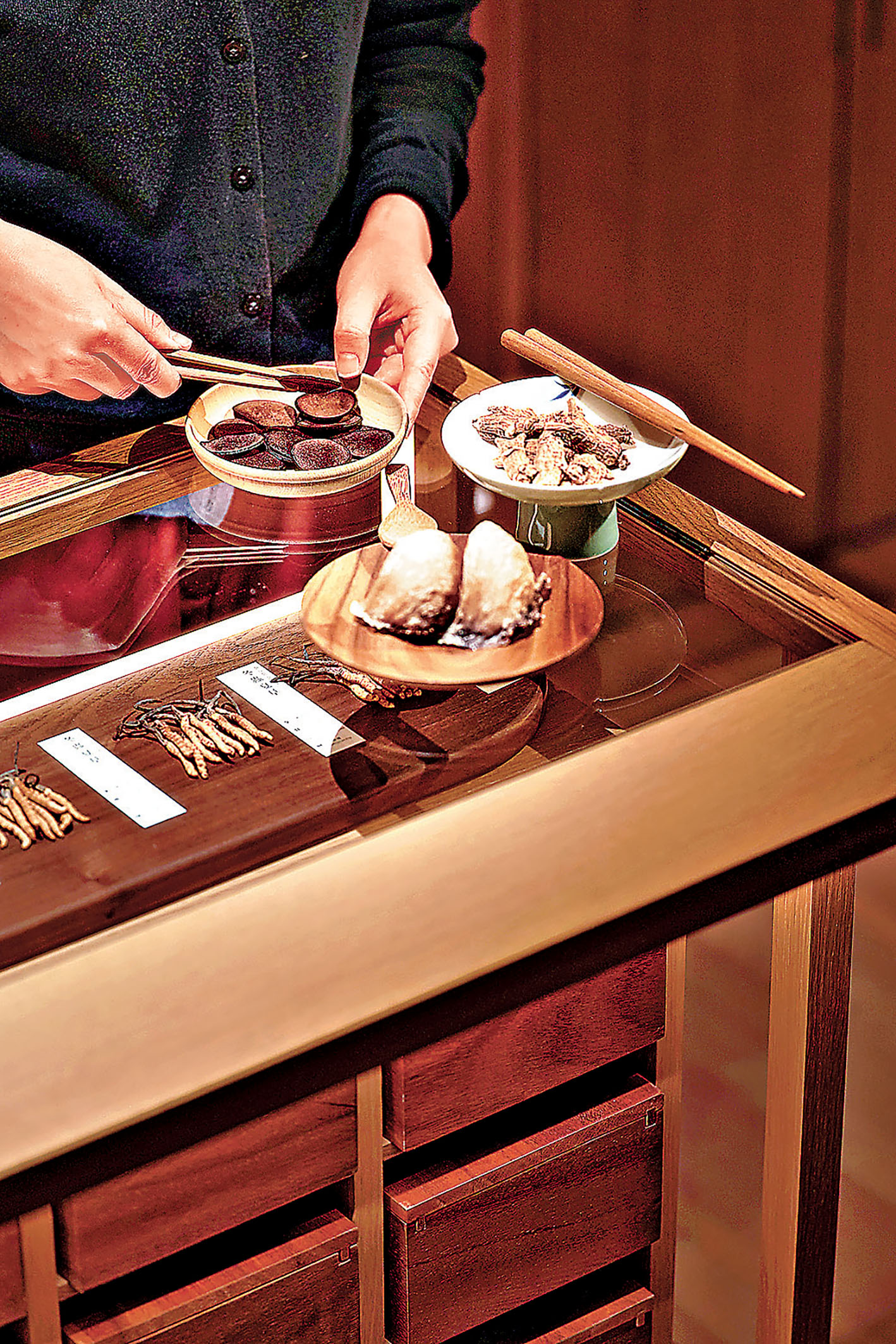 ■顧客可在此找尋適合自己的食療方案。