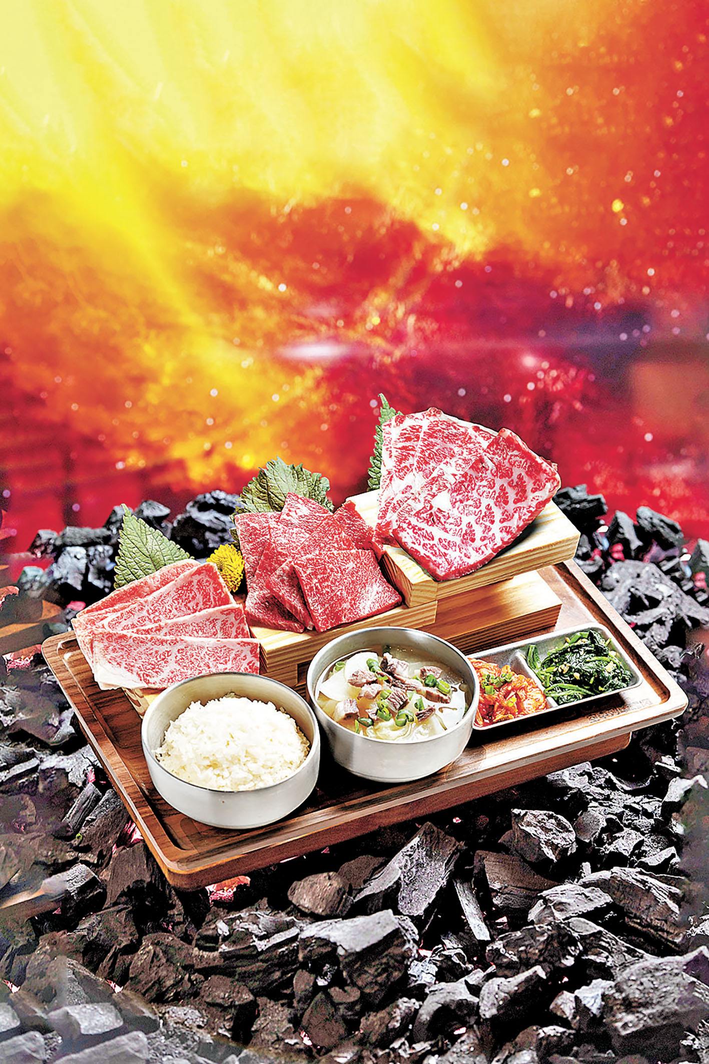 ■1++韓牛日韓極上套餐十分豐盛。