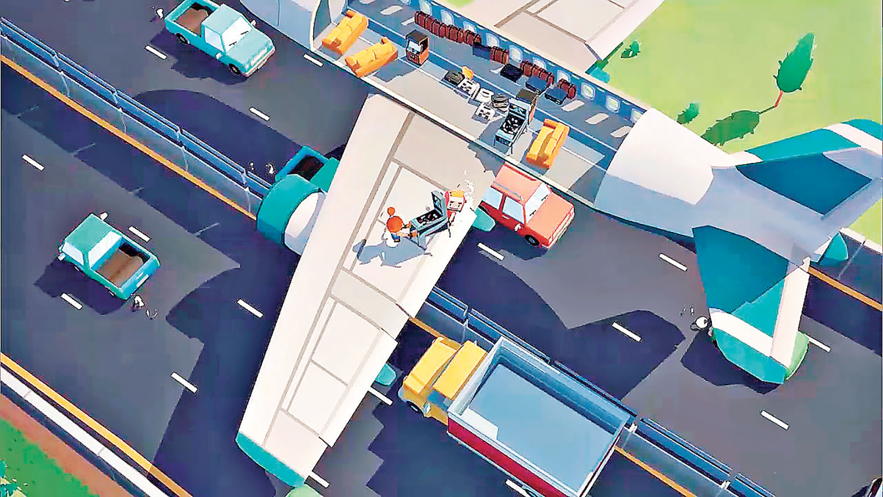 ■遊戲需要限時內將傢具搬運到移動的卡車上。