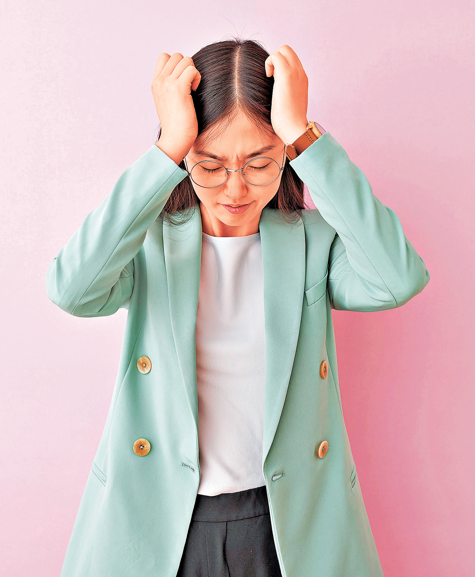 ■壓力困擾不少人。