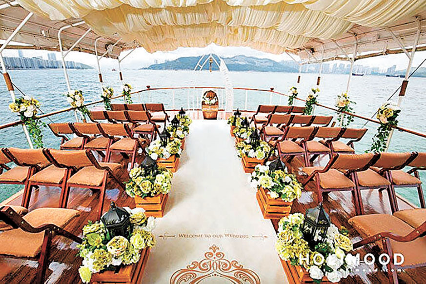 ■英式證婚布置。