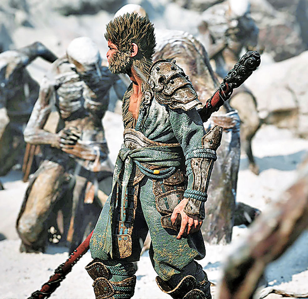 ■主角使用如意金箍棒戰鬥。