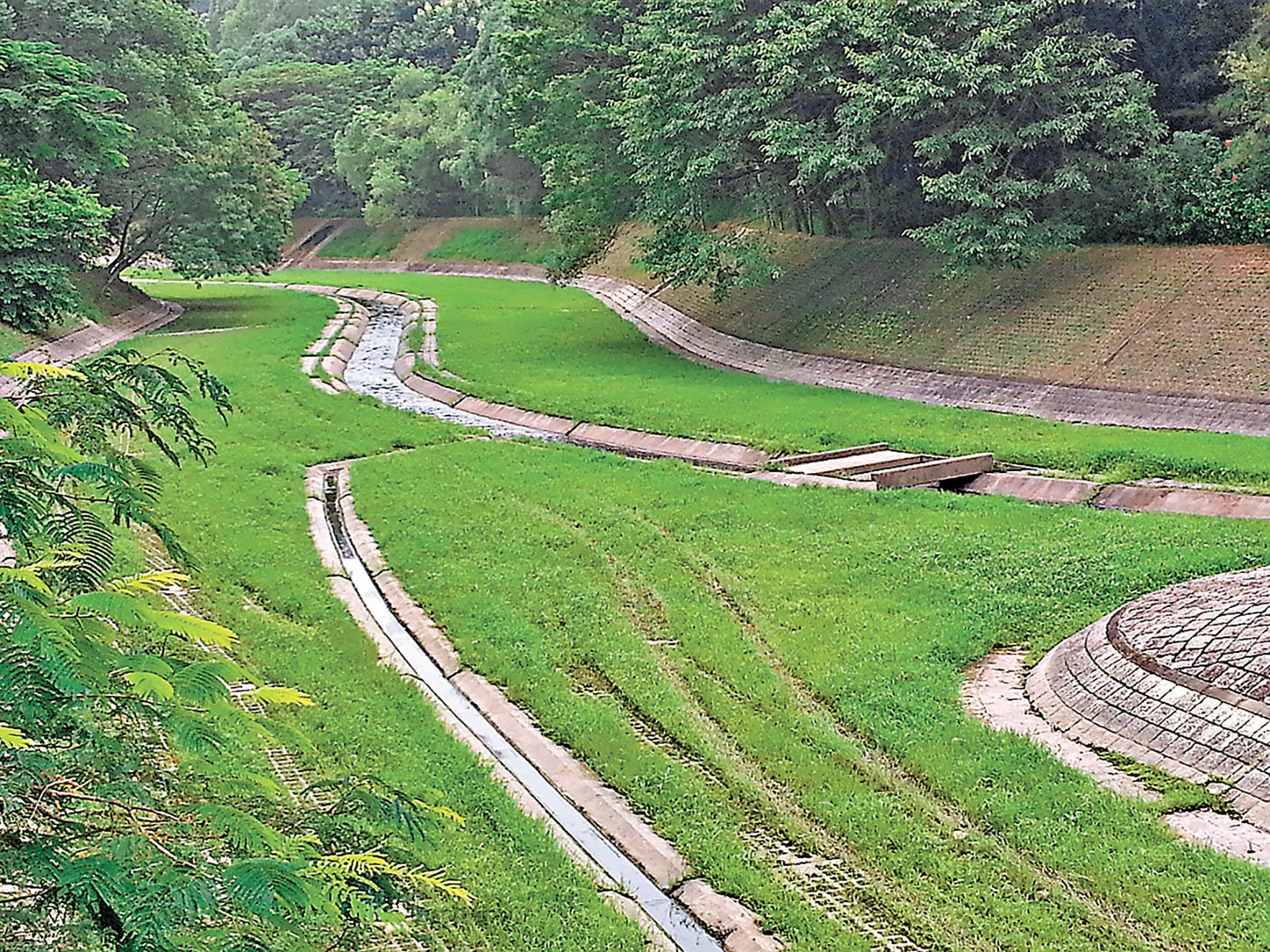 ■經修治後的林村河。