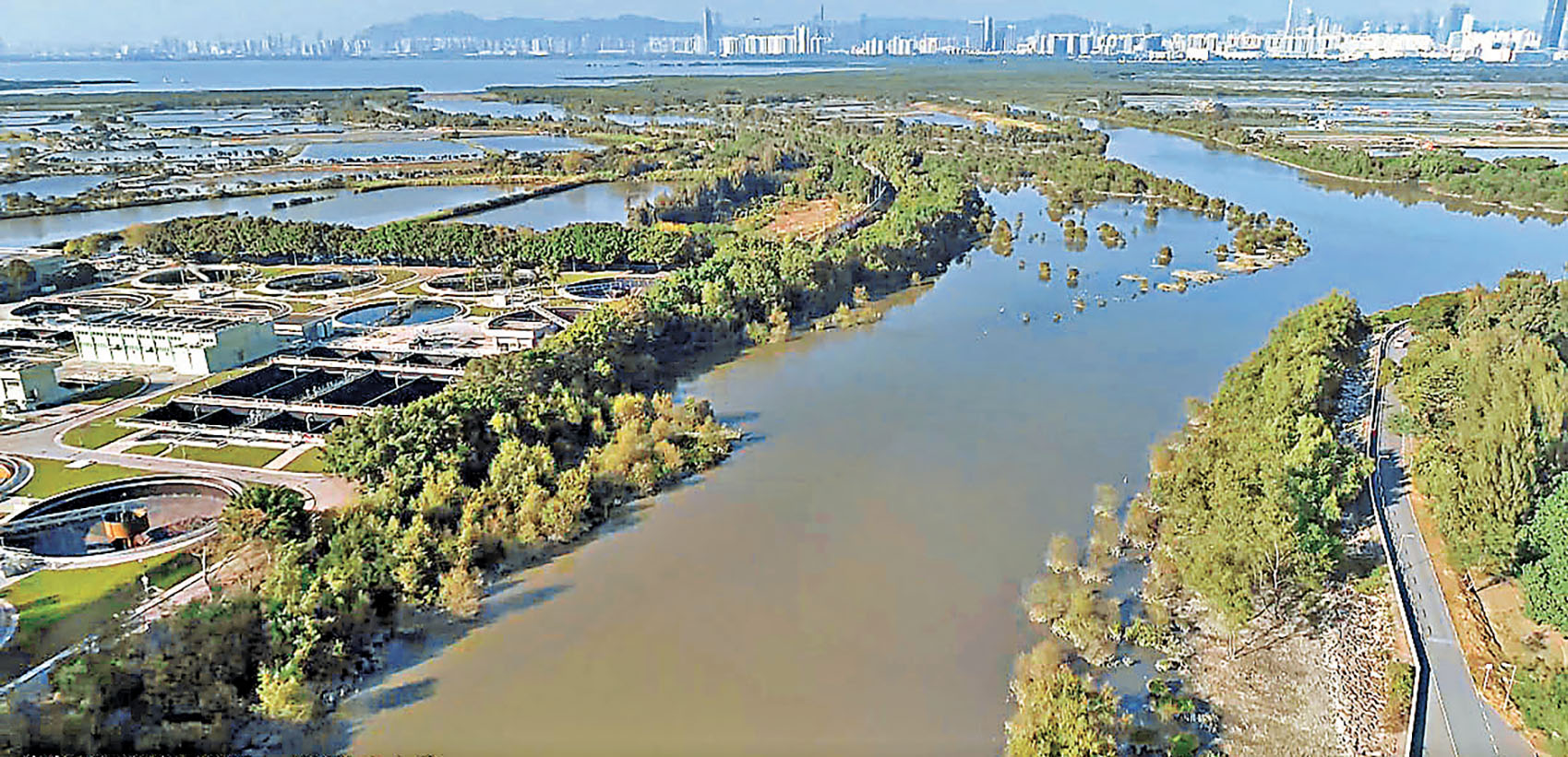 ■山貝河流經多個村落。