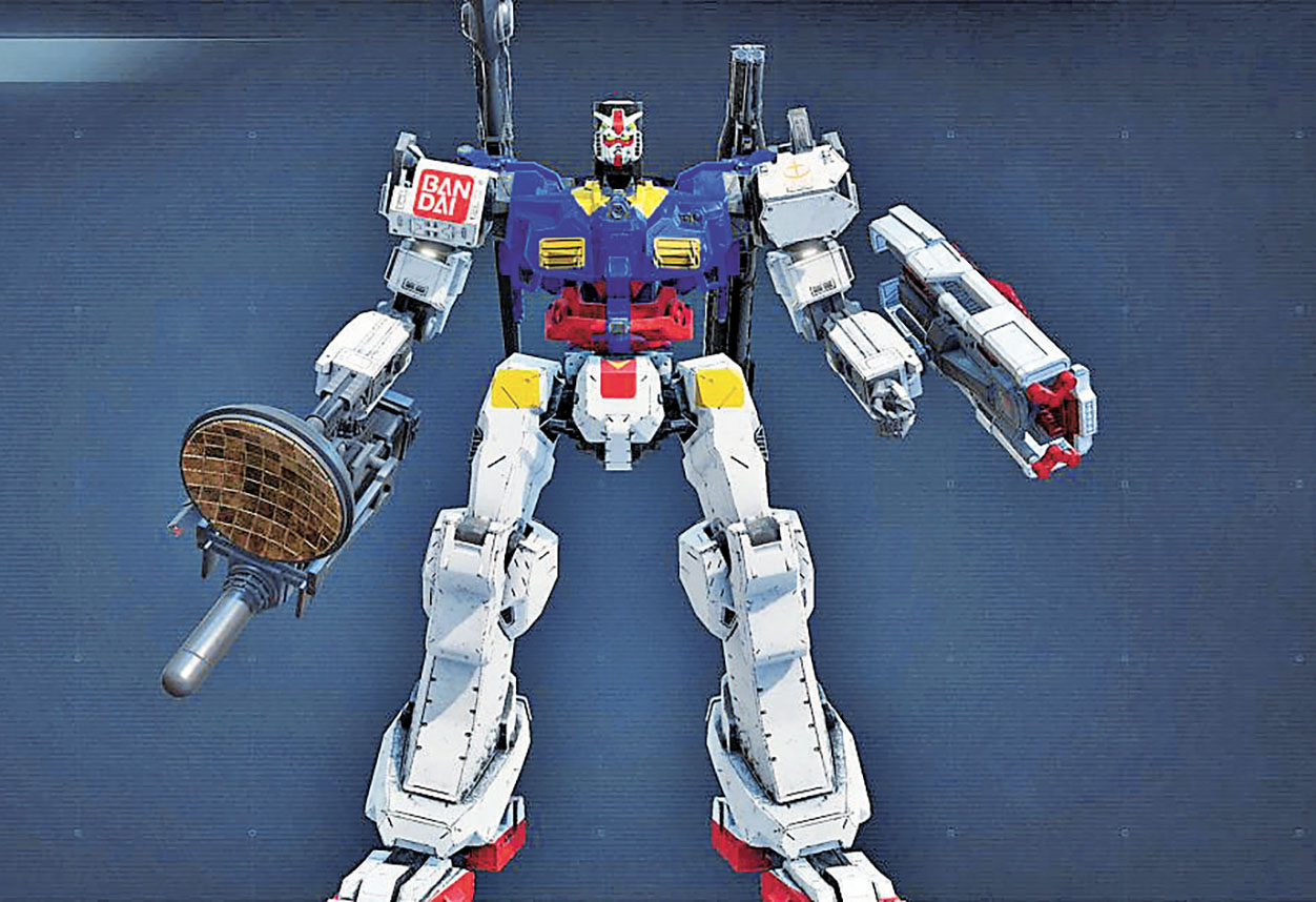 ■玩家仿照高達製作的機甲。