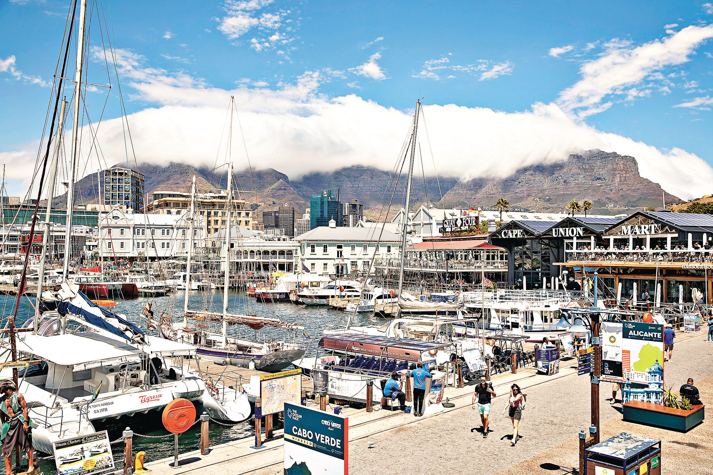 ■開普敦一處海濱碼頭。