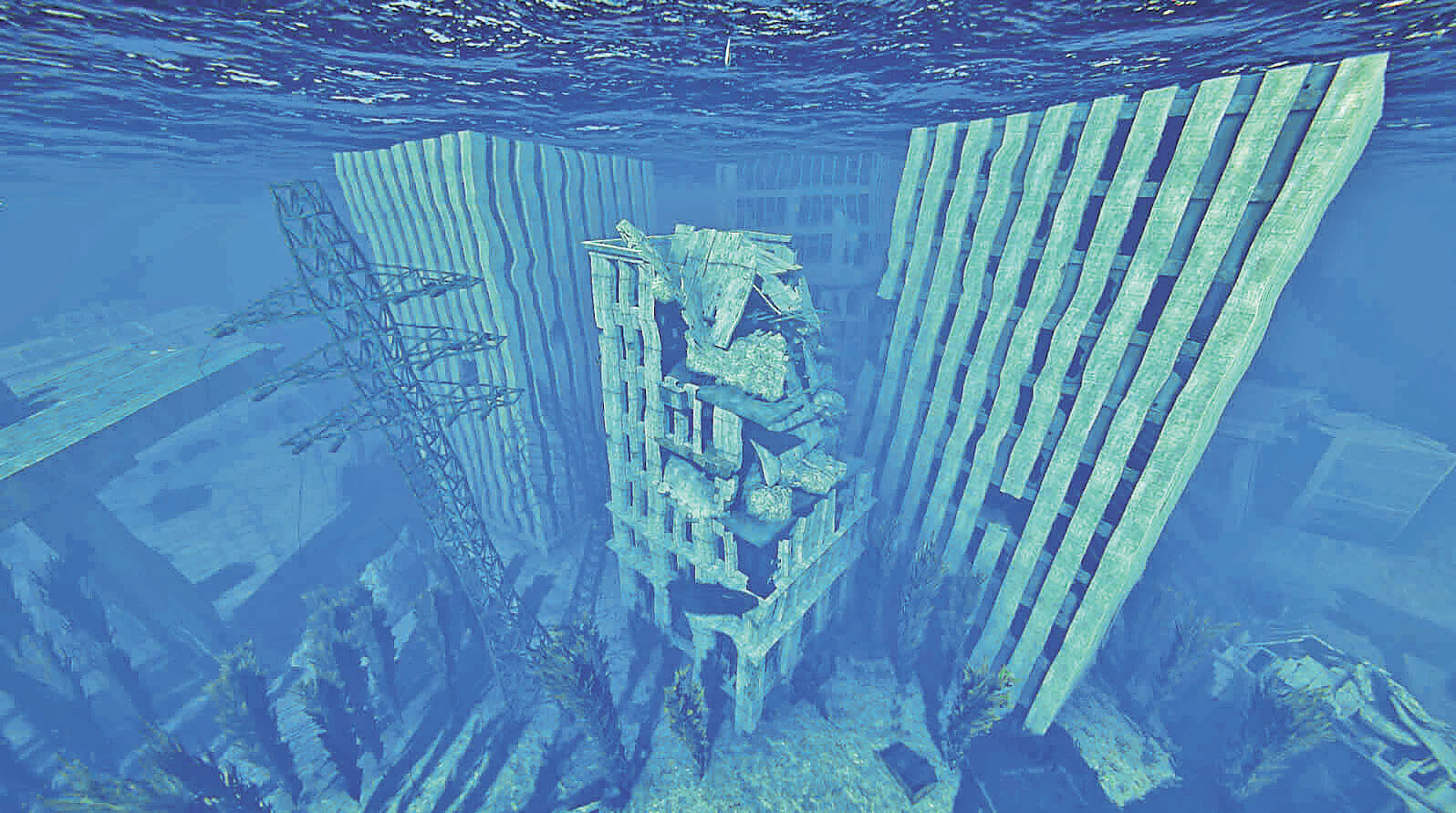 ■玩家需要在海底文明遺蹟尋找可用的物資。