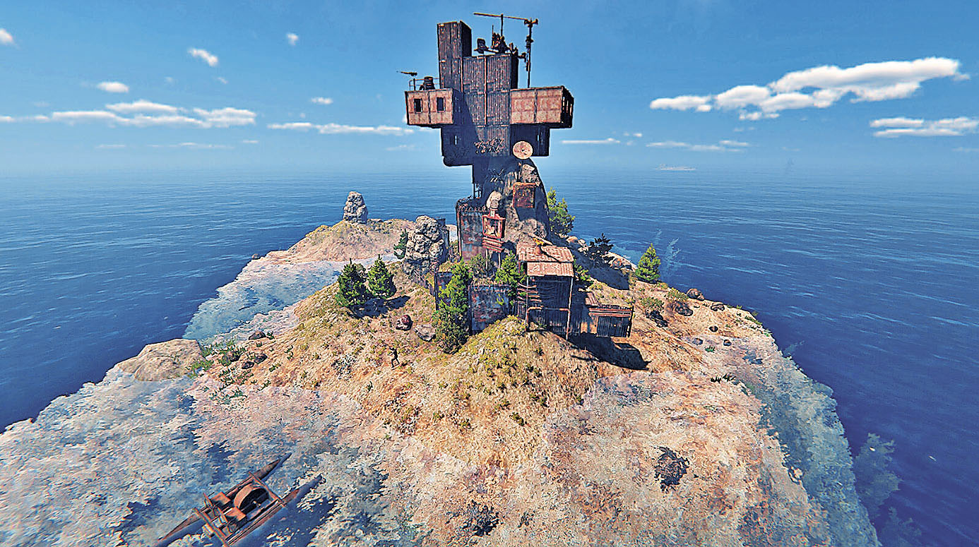 ■《沉沒之地》允許玩家隨心建造生存之地。