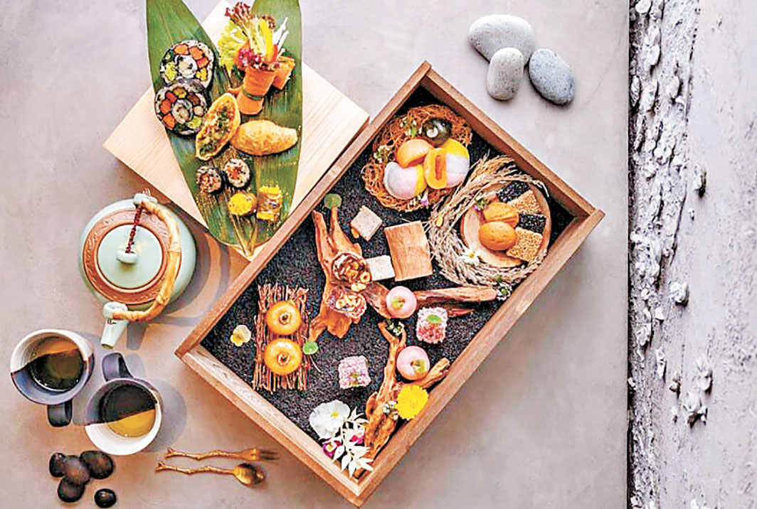 ■必試有素食下午茶。