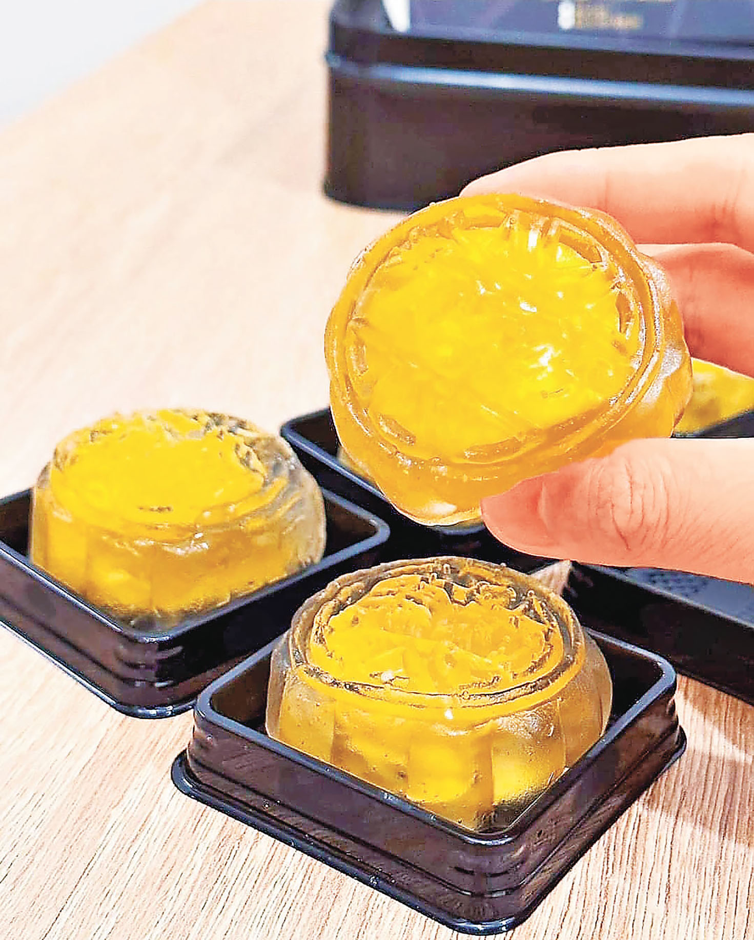 ■榴槤水晶月餅