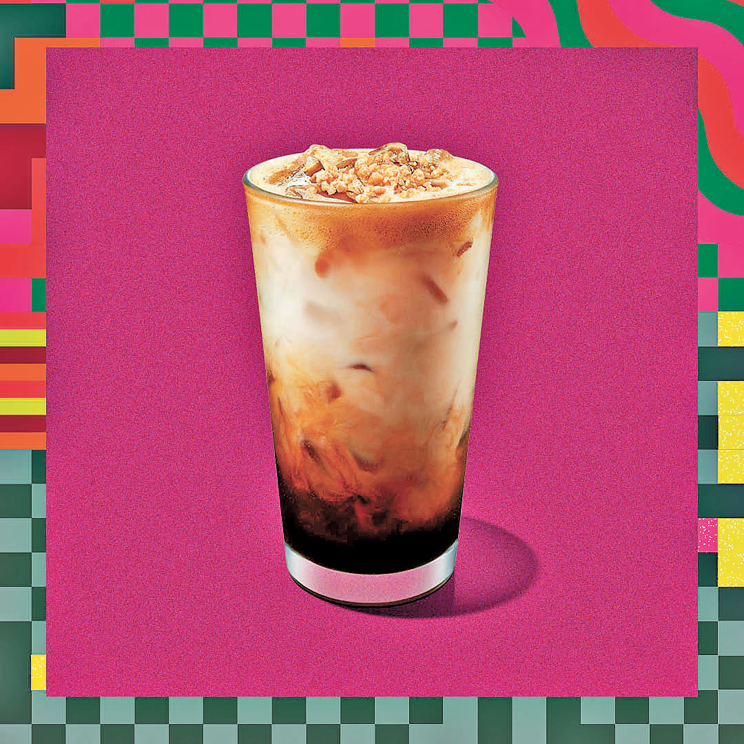 ■岩鹽焦糖燕麥奶冰搖特濃咖啡