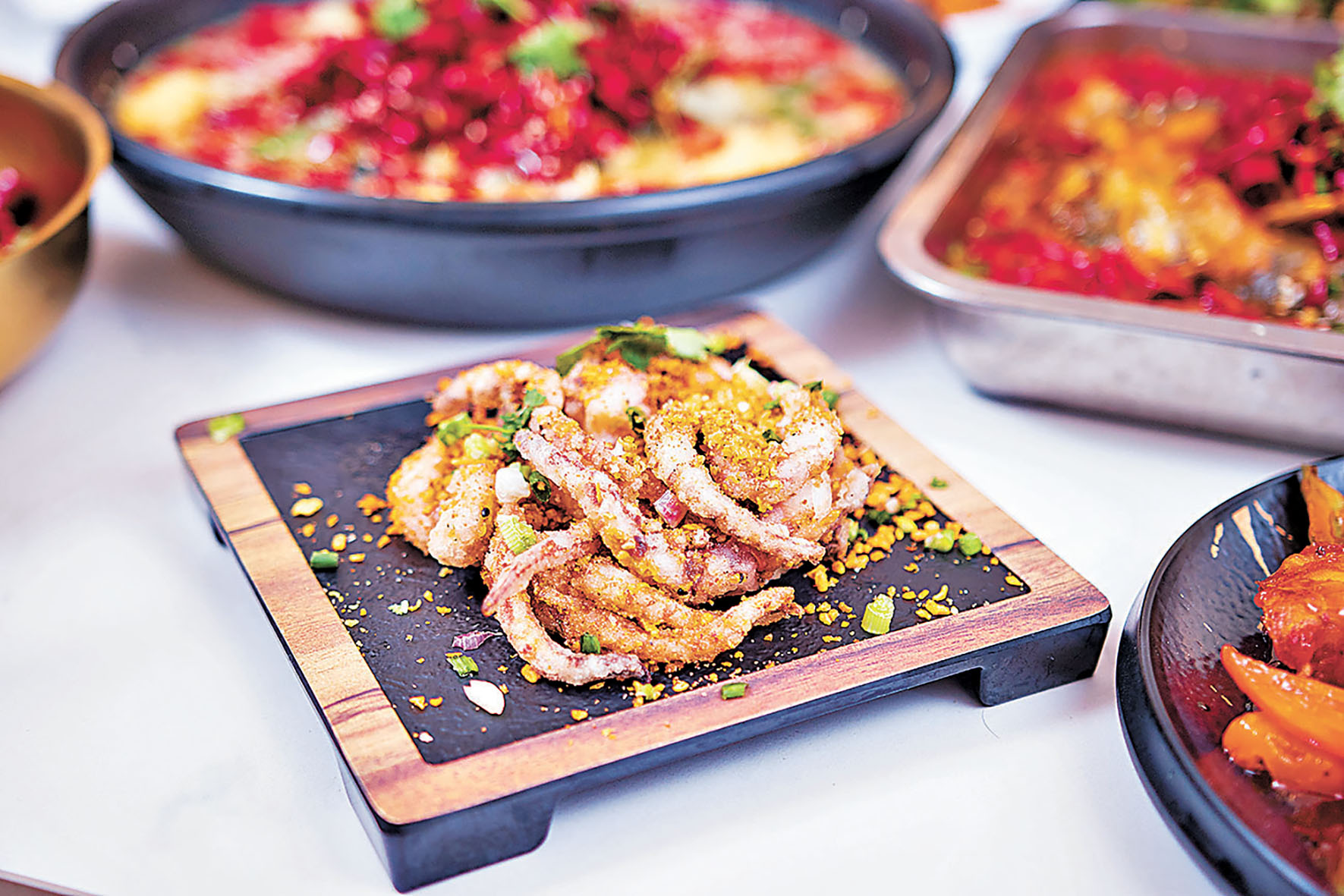 ■椒鹽鮮魷鑊氣十足。