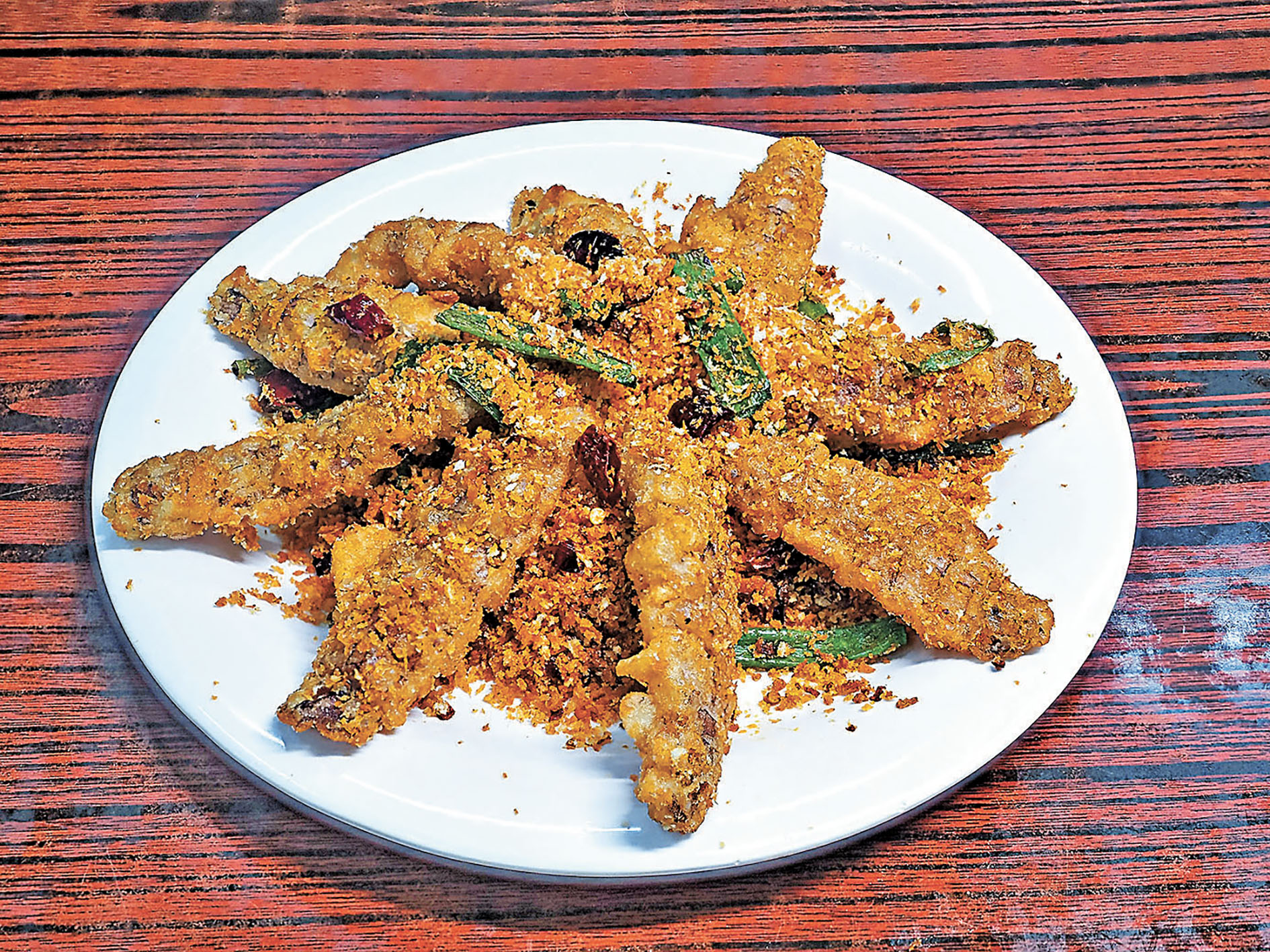 ■椒鹽瀨尿蝦啖啖肉。