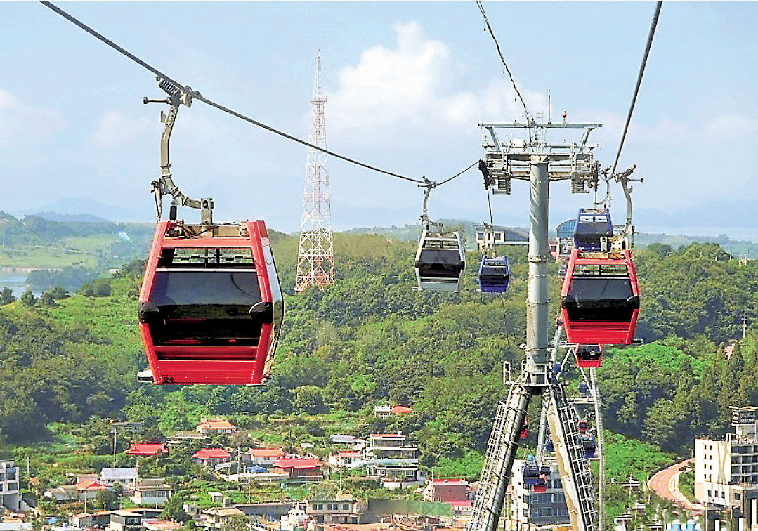 ■「麗水海上纜車」，總長約1.5公里。