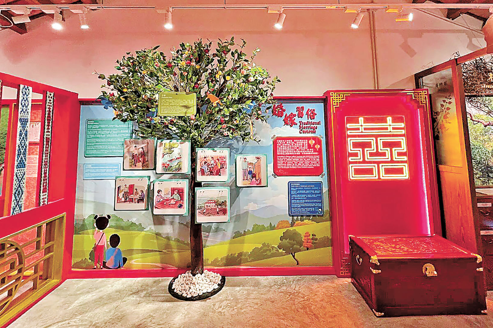 ■荔枝窩故事館由傳統客家房屋改建而成。