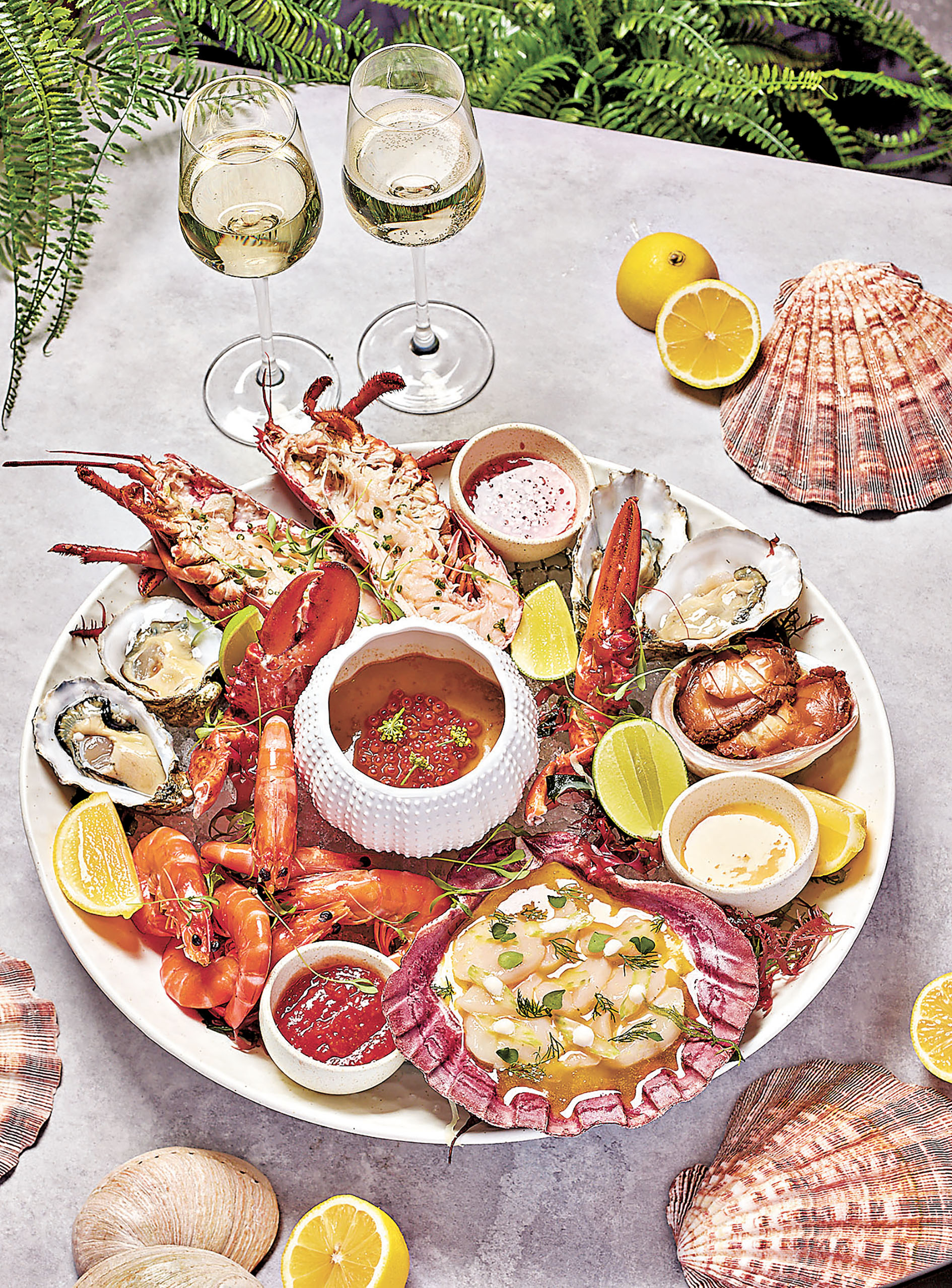 ■豐盛的「海鮮冷拼盤」。