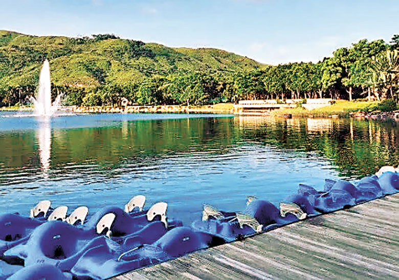 ■迪欣湖水上單車。