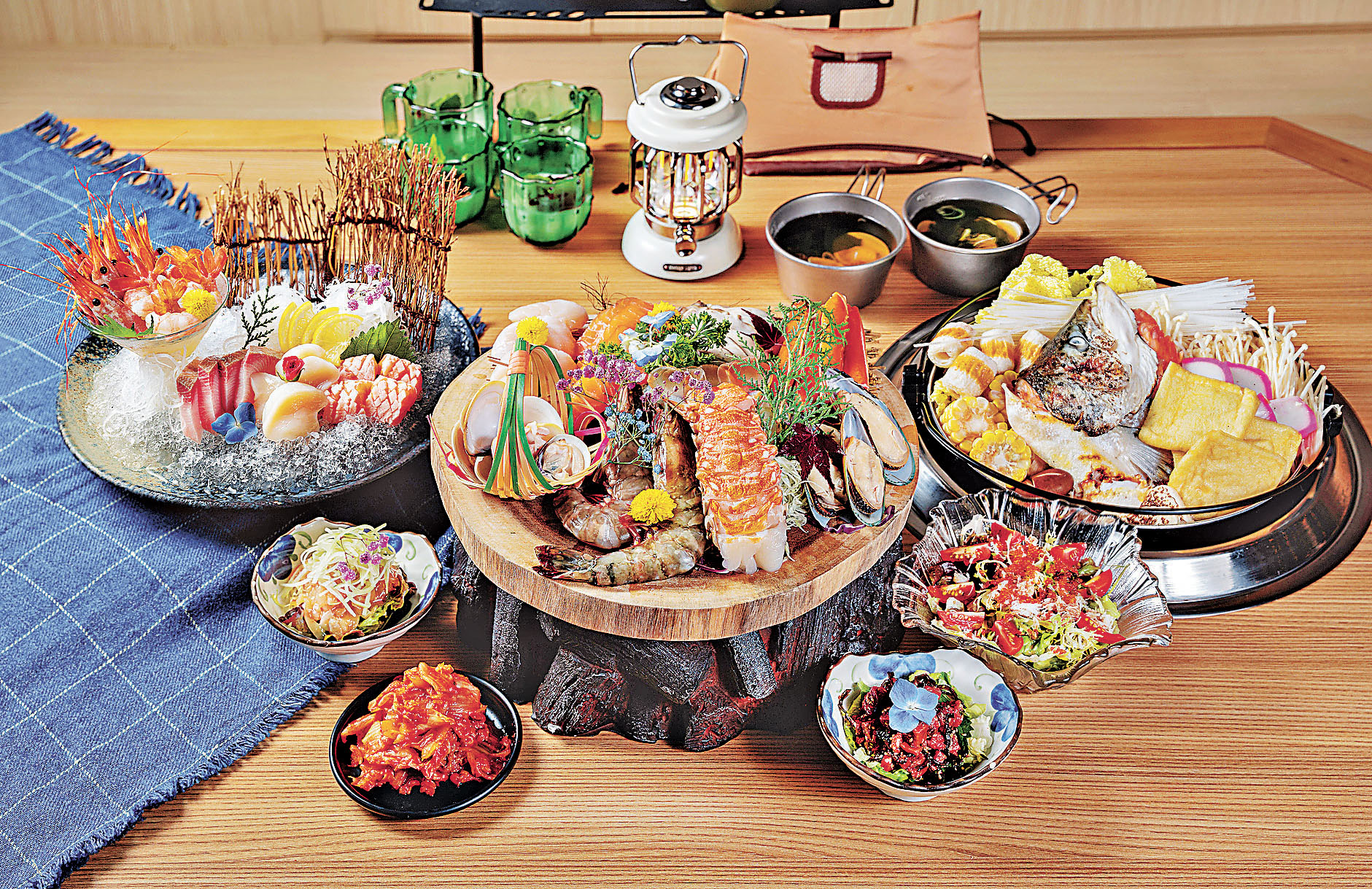 ■海鮮鍋套餐，十分豐富。