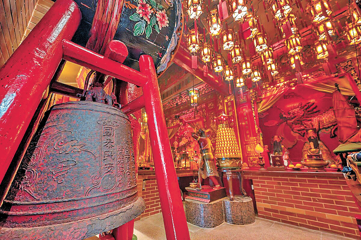 ■天后宮內的生鐵鐘於清朝乾隆六年鑄造。
