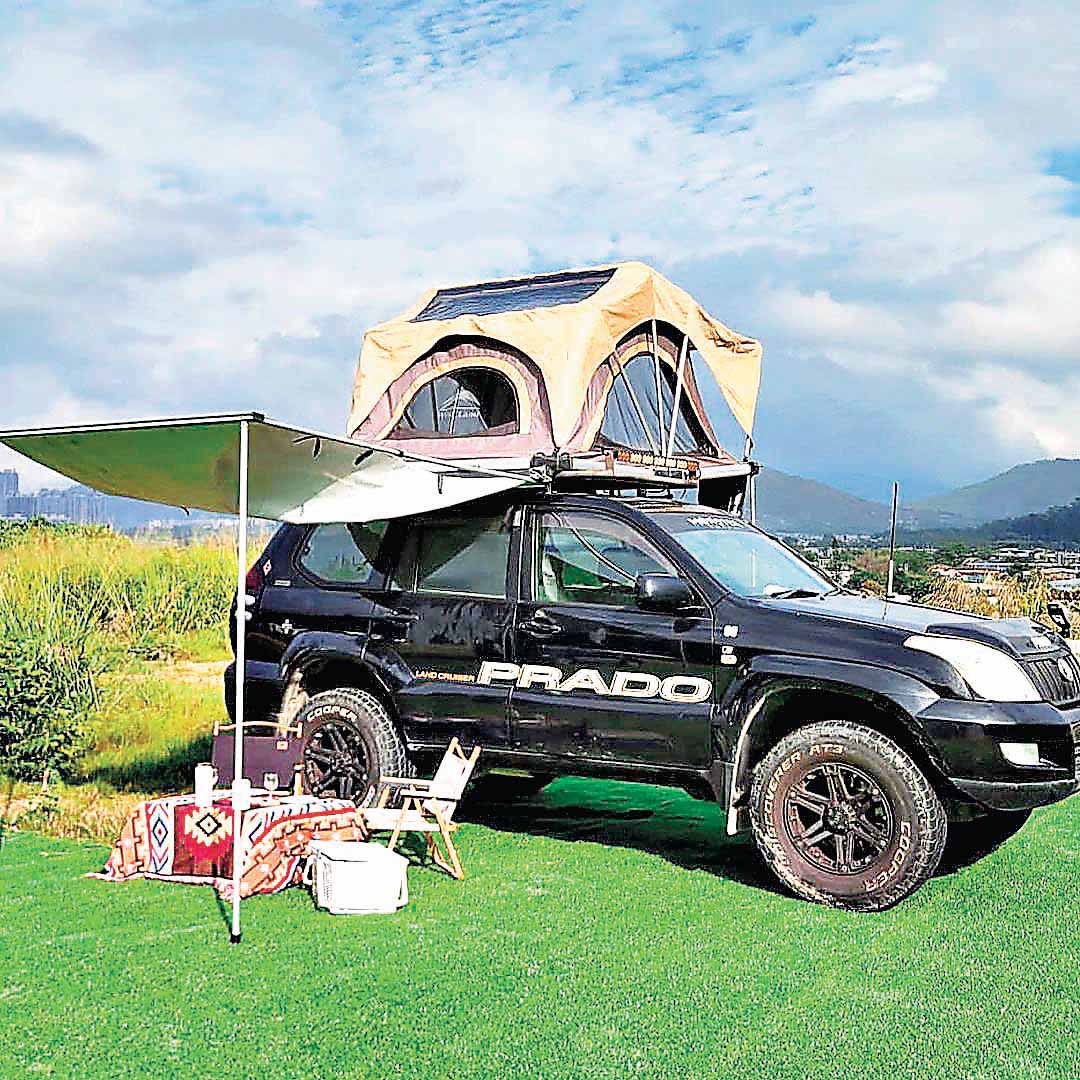 ■汽車車頂營體驗。