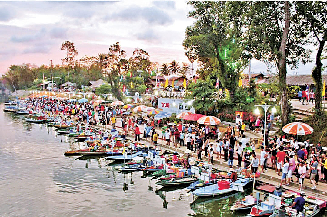 ■合艾水上市場十分熱鬧。