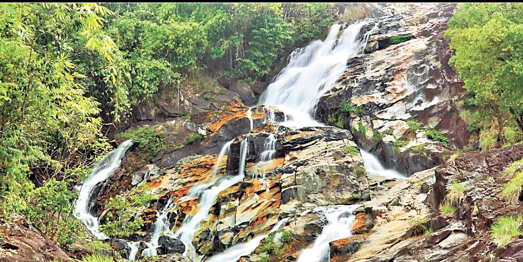 ■在雨季過後，象牙瀑布水流尤其豐沛壯觀。